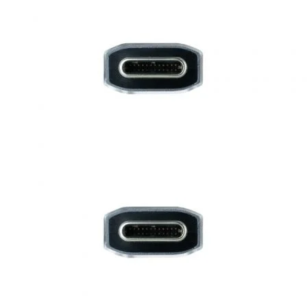 Nanocable Cable USB-C a USB-C 100W 10Gbps 2m Gris/Negro